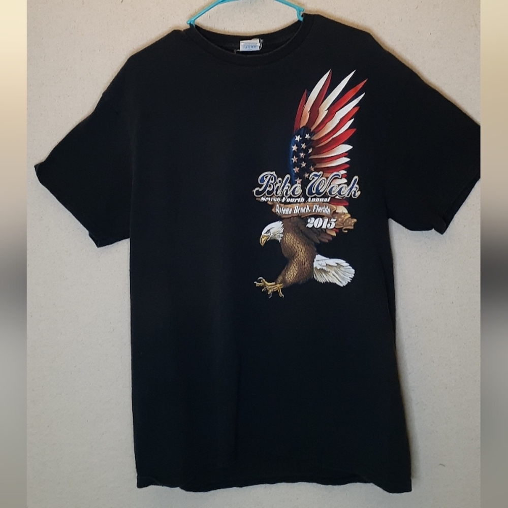 Daytona Beach Bike Week 2015 Mens Graphic Tshirt Size Large